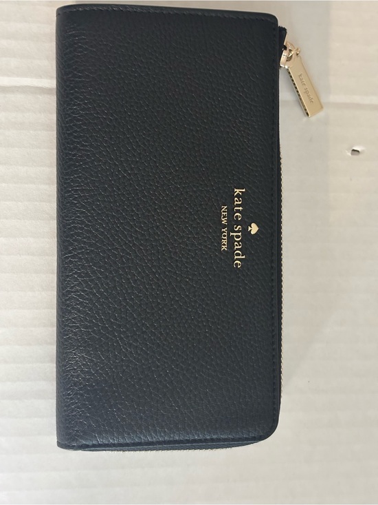 kate spade Accessories - kate spade New York Large Black Slim L-Zip Wallet
